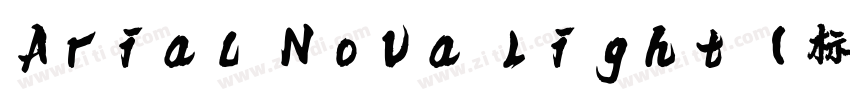 Arial Nova Light (标题字体转换